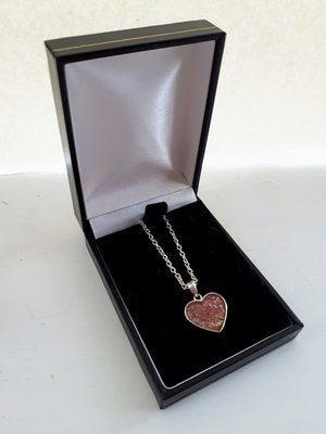 Ashes Memorial Small Silver Heart Pendant