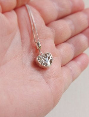 Ashes memorial Tree of Life Locket necklace