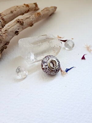 Ashes Memorial Round Bead