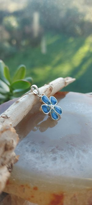 Ashes Memorial Sterling Silver Forget-Me-Not Pendant