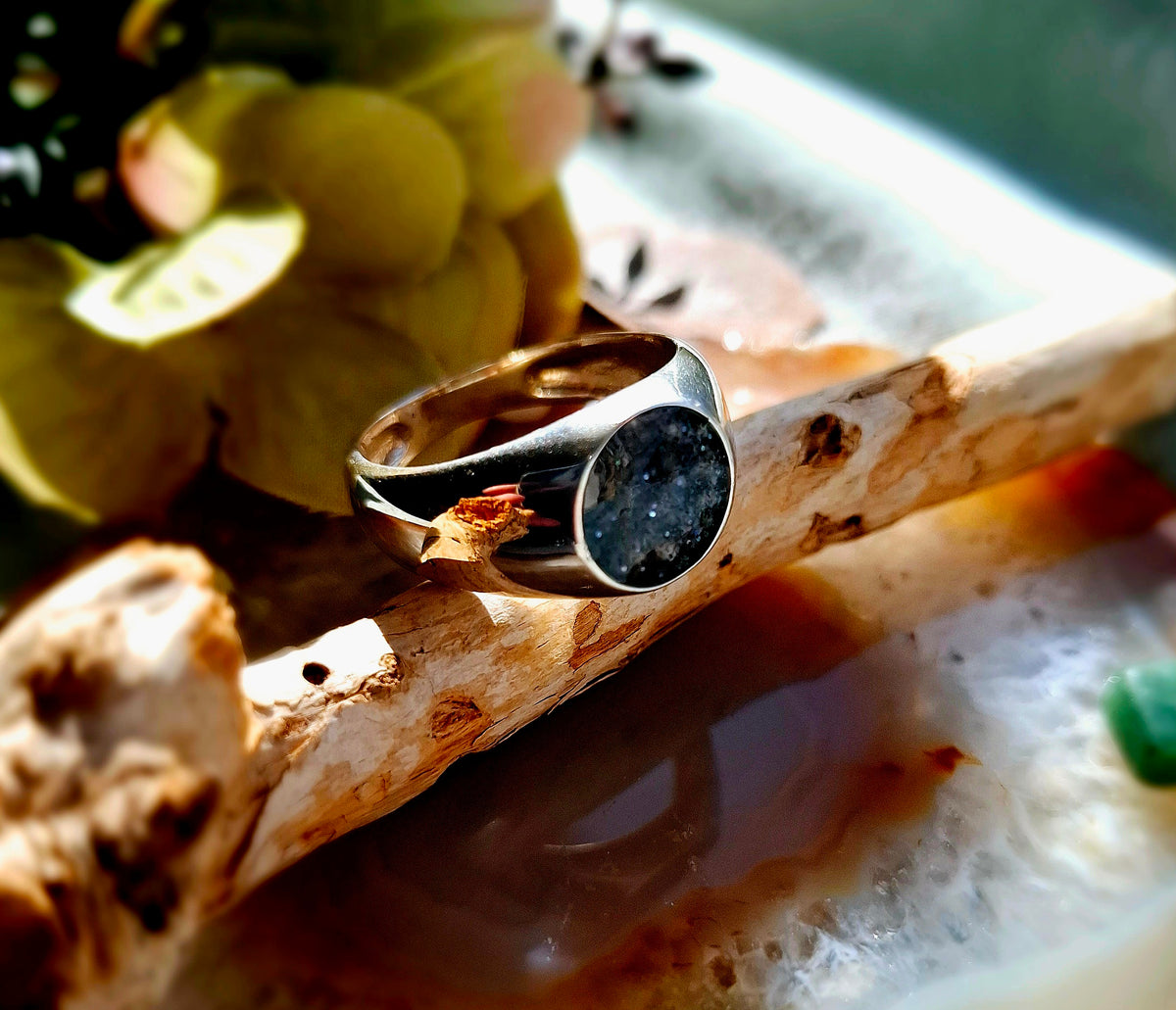 Ashes Memorial Silver Gents Signet Ring