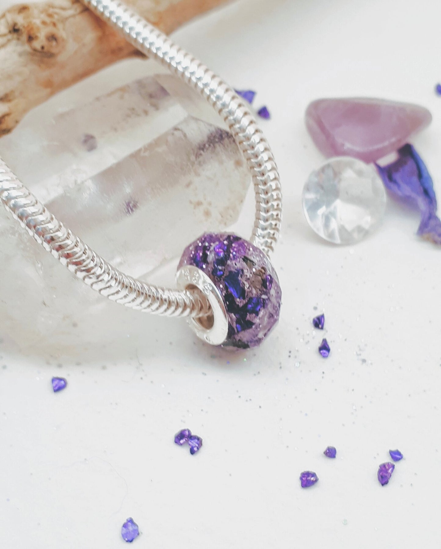 Ashes Memorial Faceted Bead