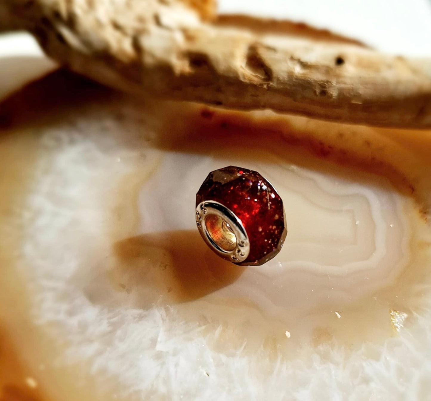 Ashes Memorial Faceted Bead