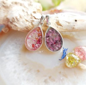 Ashes Memorial Silver Teardrop Pendant
