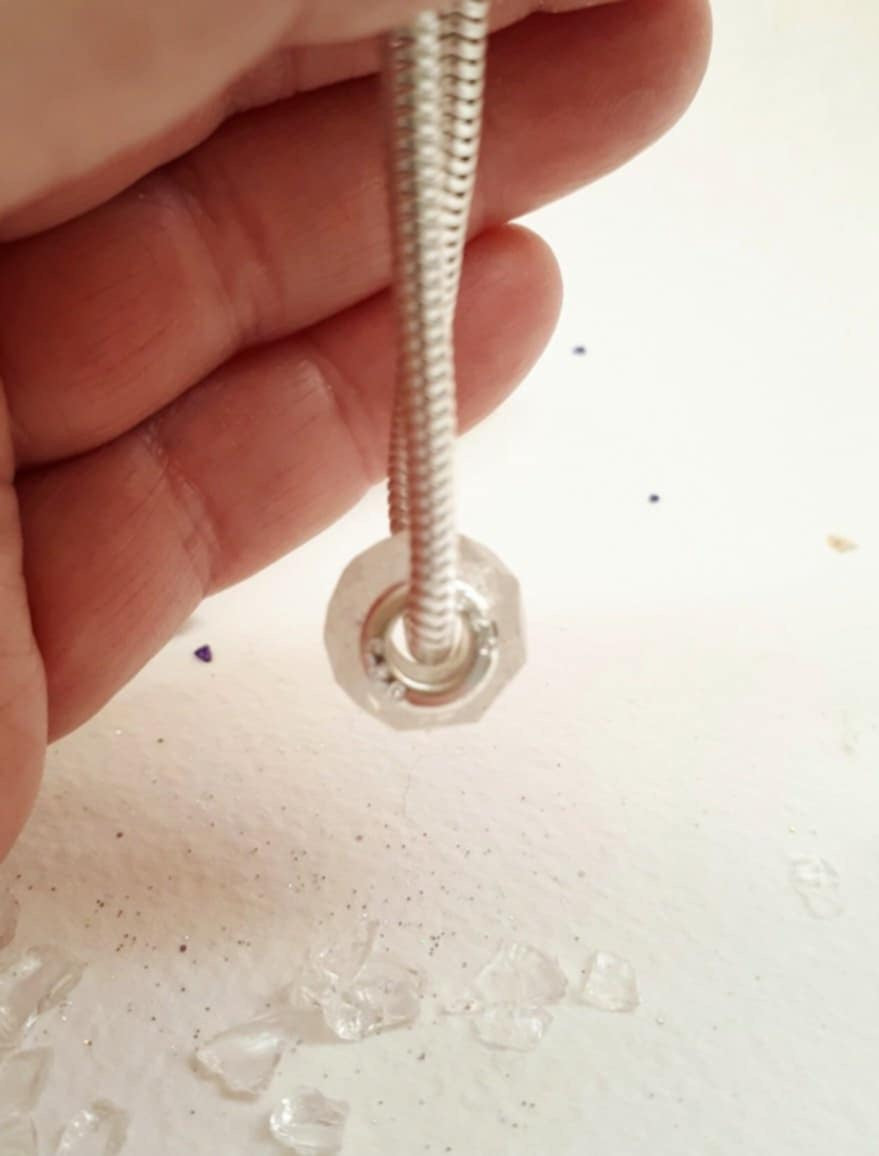 Breastmilk Faceted Bead